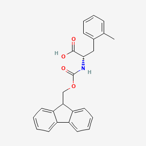Chemical structure of (S)-2-((((9H-Fluoren-9-yl)methoxy)carbonyl)amino)-3-(o-tolyl)propanoic acid