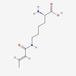 Chemical structure of H-Lys(crotonyl)-OH