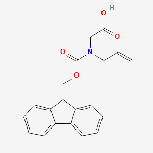 Chemical structure of N-(((9H-Fluoren-9-yl)methoxy)carbonyl)-N-allylglycine