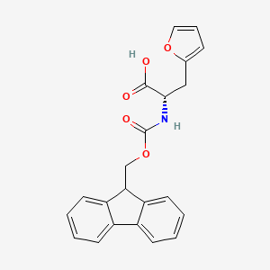 Chemical structure of Fmoc-L-2-Furylalanine