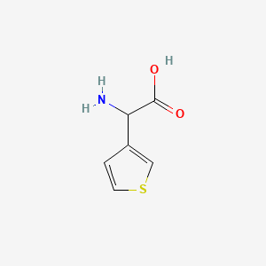 Chemical structure of 2-Amino-2-(thiophen-3-yl)acetic acid