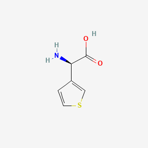 Chemical structure of 2-Amino-2-(thiophen-3-yl)acetic acid