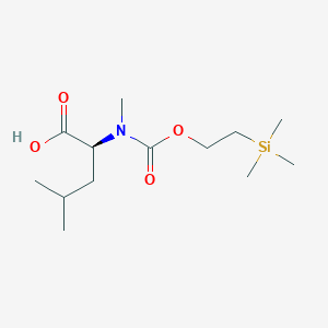 Chemical structure of Teoc-MeLeu-OH