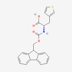 Chemical structure of Fmoc-3-Ala(3-thienyl)-OH