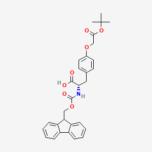 Chemical structure of Fmoc-4-(tert-butoxycarbonylmethoxy)-L-phenylalanine