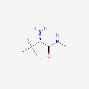 Chemical structure of S-tert-Leucine N-methylamide