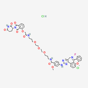 Chemical structure of dAURK-4 hydrochloride