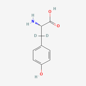 Chemical structure of L-Tyrosine-d2