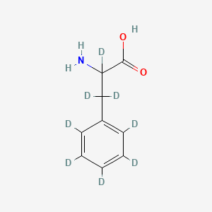 Chemical structure of DL-3-Phenylalanine-d8