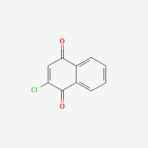 Chemical structure of 2-Chloro-1,4-naphthoquinone