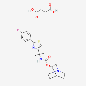 Chemical structure of Ibiglustat succinate