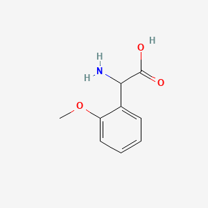 Chemical structure of 2-Amino-2-(2-methoxyphenyl)acetic acid