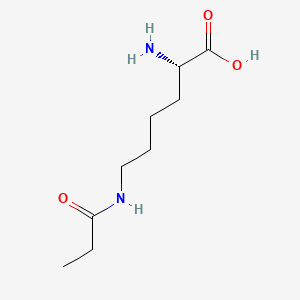 Chemical structure of N6-Propionyl-L-lysine