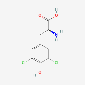 Chemical structure of 3,5-Dichlorotyrosine