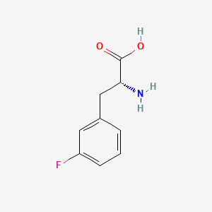 Chemical structure of H-D-Phe(3-F)-OH