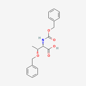 Chemical structure of Z-Thr(Bzl)-OH