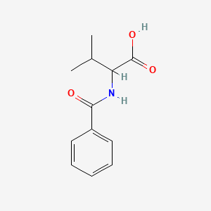 Chemical structure of Benzoyl-DL-Valine
