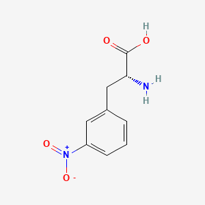 Chemical structure of (R)-2-Amino-3-(3-nitrophenyl)propanoic acid