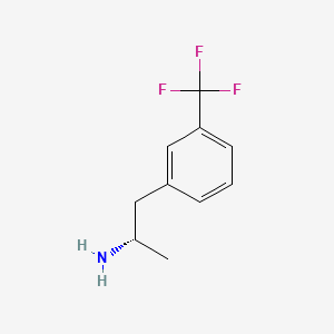 Chemical structure of (+)-Norfenfluramine