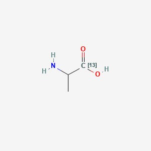 Chemical structure of DL-Alanine-13C-1