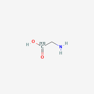 Chemical structure of Glycine-1-13C