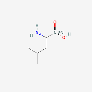 Chemical structure of L-Leucine-13C