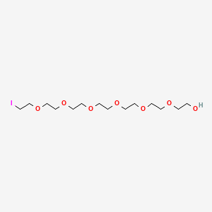 Chemical structure of Iodo-PEG7-alcohol