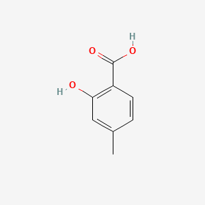 Chemical structure of 4-Methylsalicylic acid