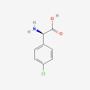 Chemical structure of H-D-Phg(4-Cl)-OH