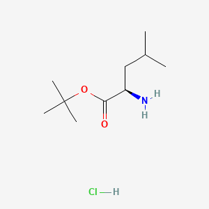 Chemical structure of tert-Butyl D-leucinate hydrochloride