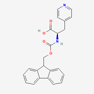 Chemical structure of Fmoc-D-4-Pal-OH
