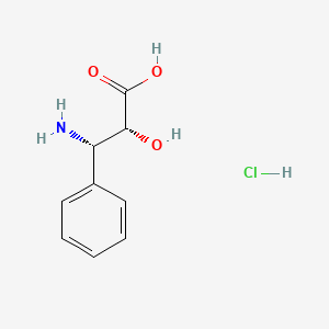 Chemical structure of (2R,3S)-3-Phenylisoserine hydrochloride