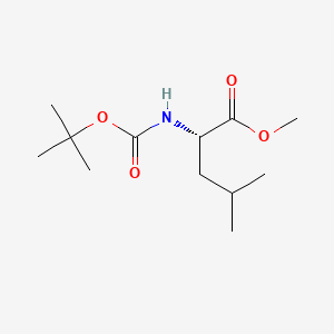 Chemical structure of Methyl (tert-butoxycarbonyl)-L-leucinate