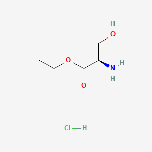Chemical structure of H-D-Ser-OEt·HCl