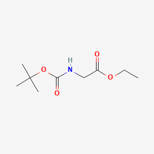 Chemical structure of Ethyl (tert-Butoxycarbonyl)glycinate