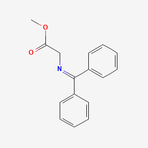 Chemical structure of Methyl N-(diphenylmethylidene)glycinate