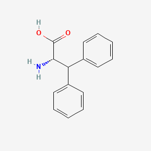Chemical structure of beta-Phenyl-L-phenylalanine