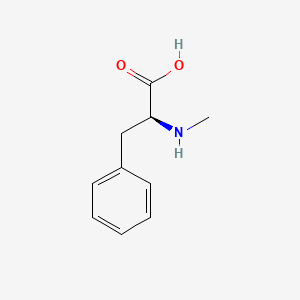 Chemical structure of (S)-2-(Methylamino)-3-phenylpropanoic acid