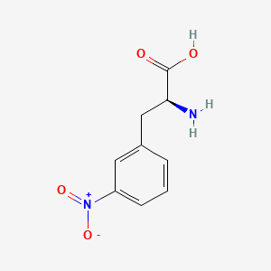 Chemical structure of 2-Amino-3-(3-nitrophenyl)propanoic acid
