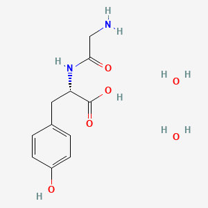 Chemical structure of Glycyl tyrosine