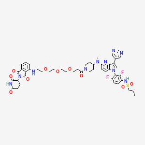 Chemical structure of PROTAC BRAF-V600E degrader-1