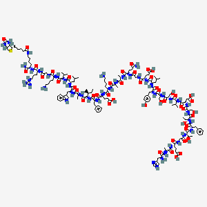 Chemical structure of Glucagon-Like Peptide 1 (GLP-1) (7-36)-Lys (Biotin), amide, human