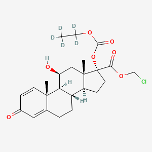 Chemical structure of Loteprednol Etabonate-d5