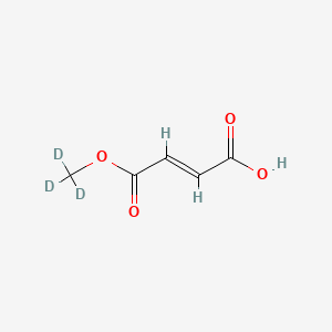 Chemical structure of Monomethyl fumarate-d3