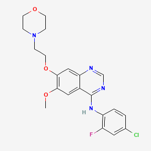 Chemical structure of O-Desmethyl gefitinib-d8