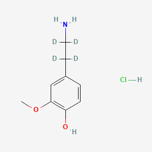 Chemical structure of 3-Methoxytyramine-d4 hydrochloride