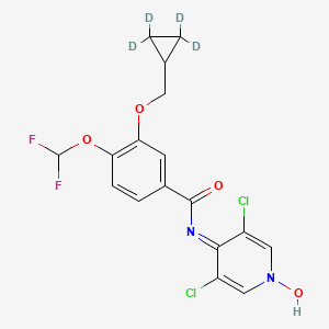 Chemical structure of Roflumilast-d4 N-Oxide