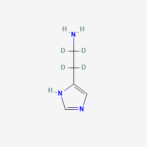 Chemical structure of Histamine-α,α,β,β-d4 dihydrochloride