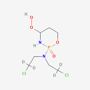 Chemical structure of 4-Hydroperoxy Cyclophosphamide-d4