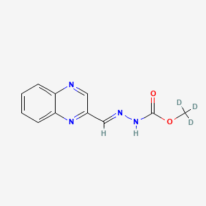 Chemical structure of Desoxycarbadox-d3